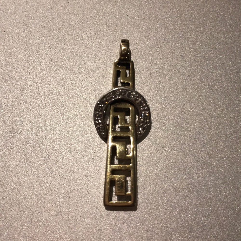 Silver gold plated pendant